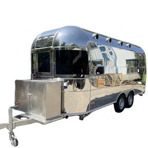 KECHENG Mobile Pizza Oven Food Truck Commercial Concession Trailer Fully Equipped Mobile Pizza BBQ Fast Food Trailer For Sale