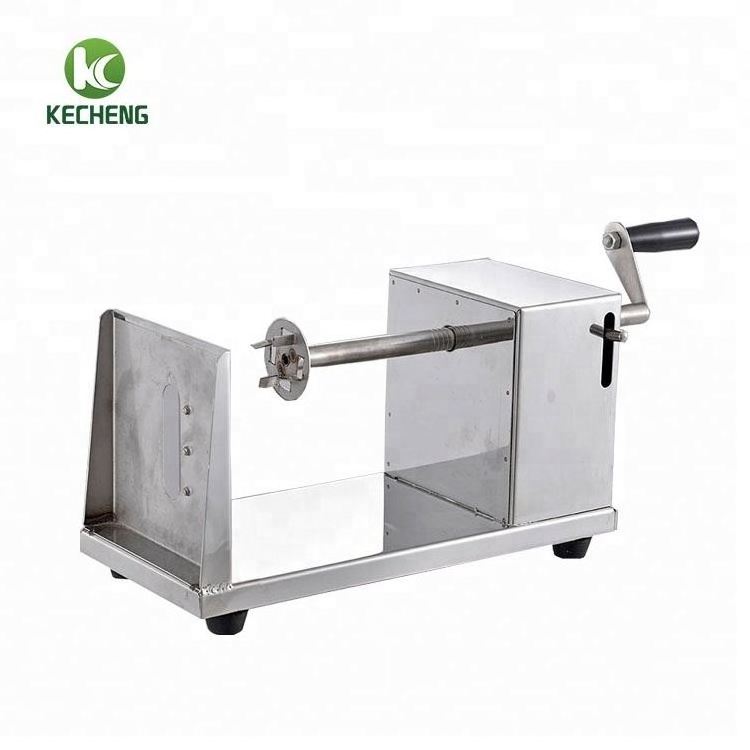 Potato chips fryer machine tornado potato slicer industrial potato spiral cutter