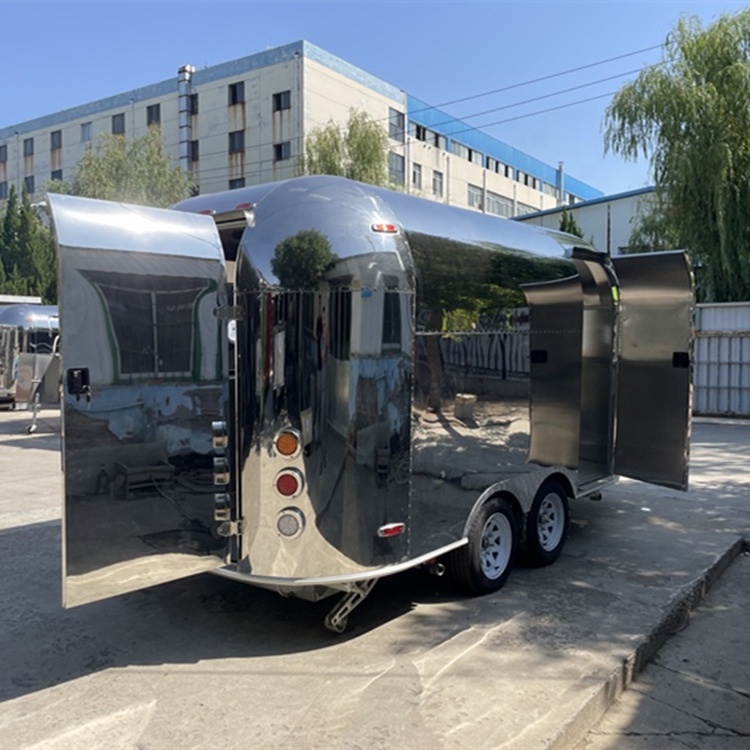 KECHENG Mobile Pizza Oven Food Truck Commercial Concession Trailer Fully Equipped Mobile Pizza BBQ Fast Food Trailer For Sale