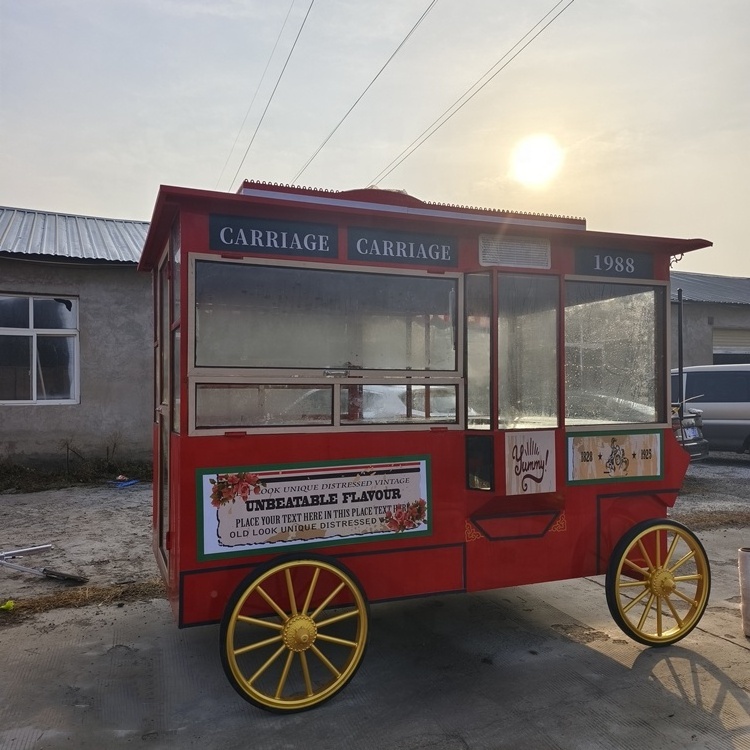 Hot Sale Ice Cream Food Truck Crepe Food Truck Bike Coffee Carts Electric Food Vending Cart for Sale