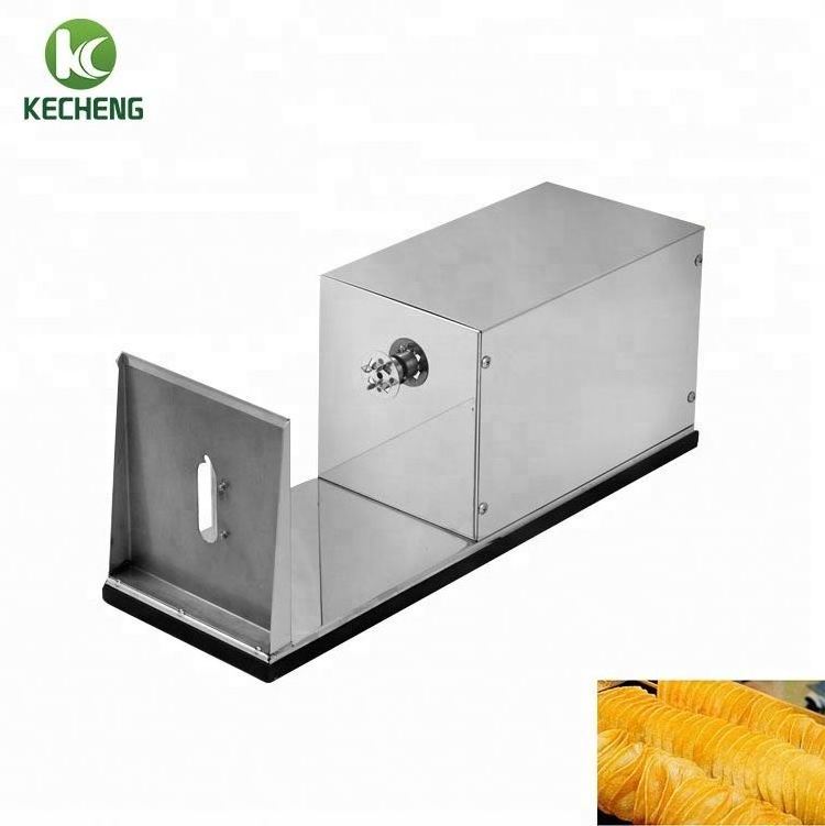 Potato chips fryer machine tornado potato slicer industrial potato spiral cutter