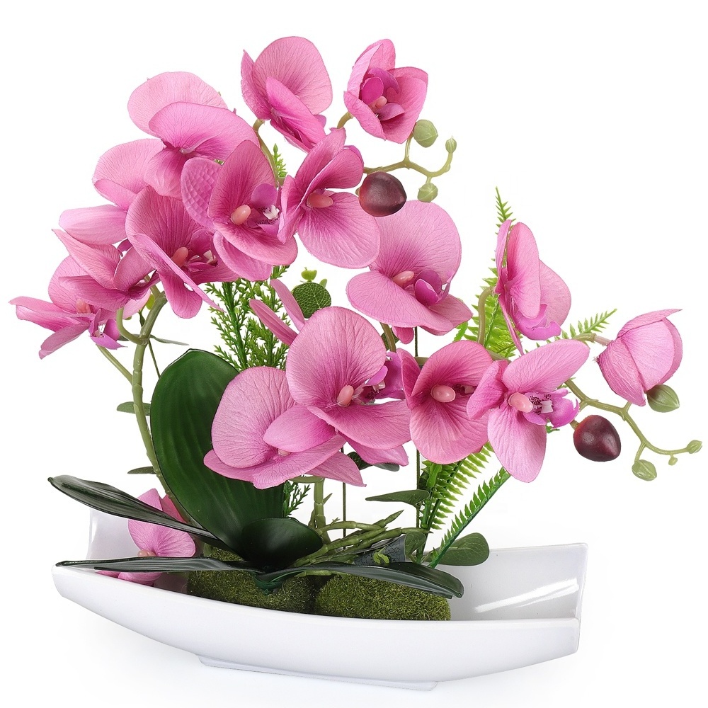 China manufacturer wedding wholesale butterfly orchid artificial flowers