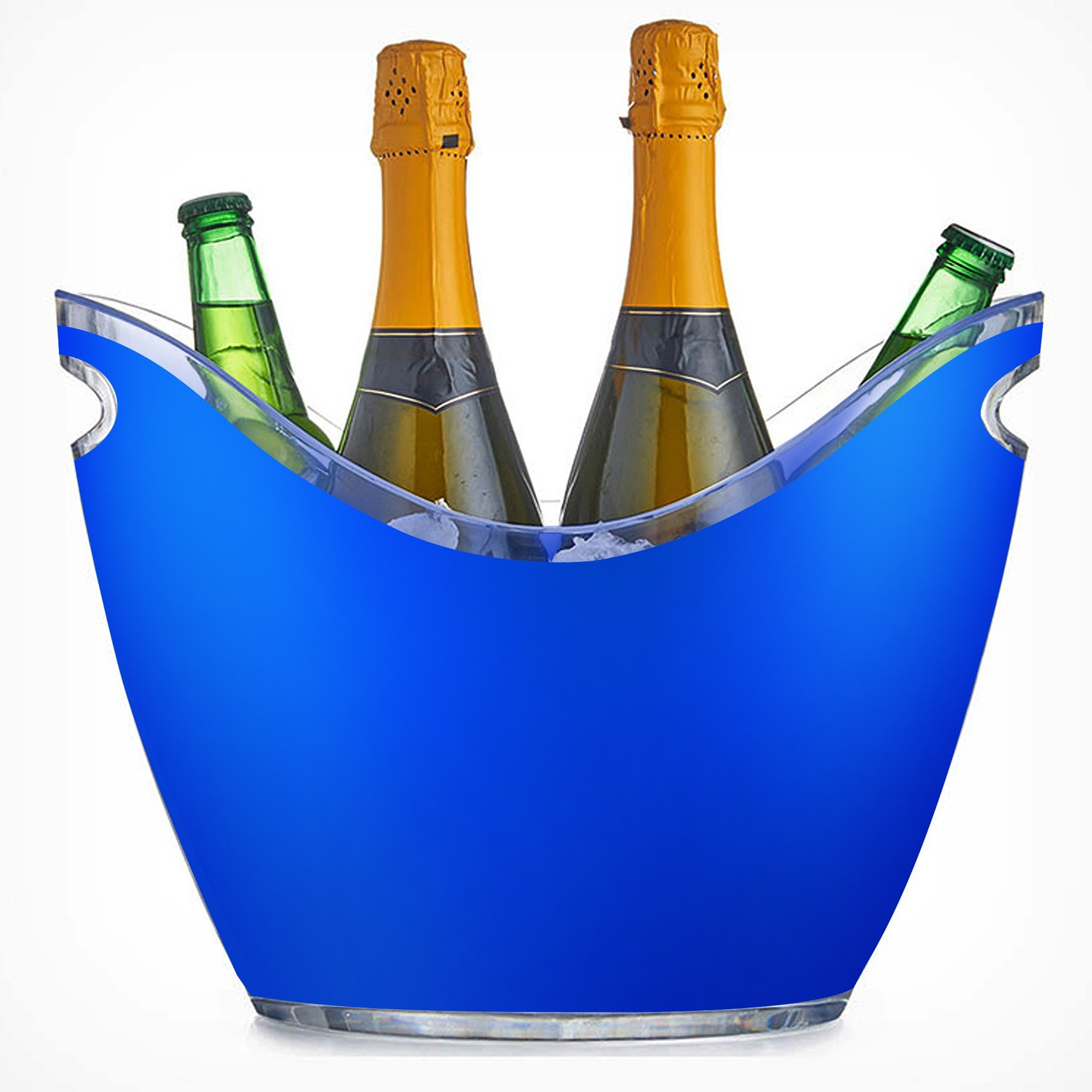 Top selling products 2023 Custom plastic club buckets 8L champagne bucket ice cooler portable acrylic wine ice buckets beverage