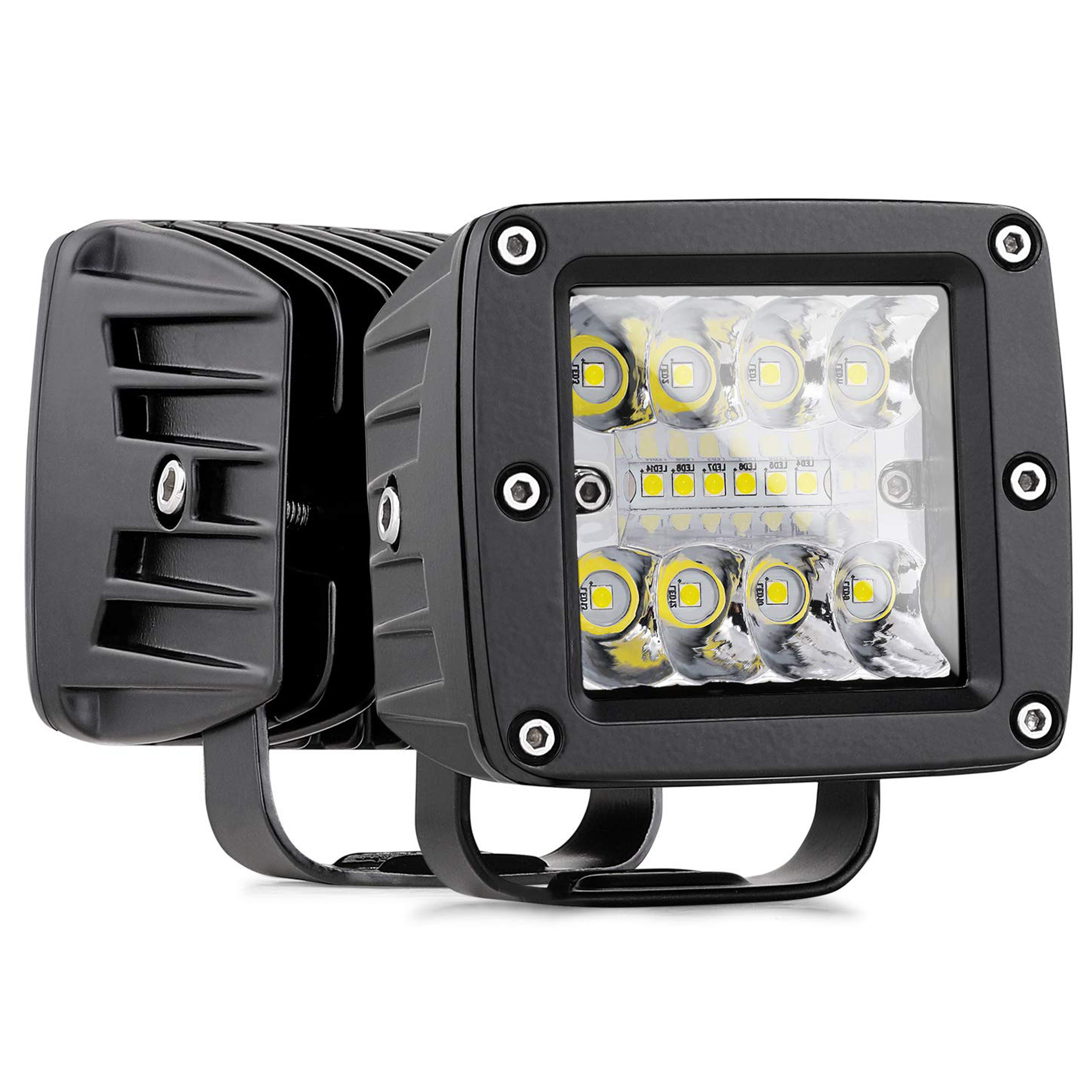 High Selling 3 ROW 16 LED FORTEK Car LED Work Light 24W Spot LED Light Bar 3030LED Truck Tractor Boat Trailer