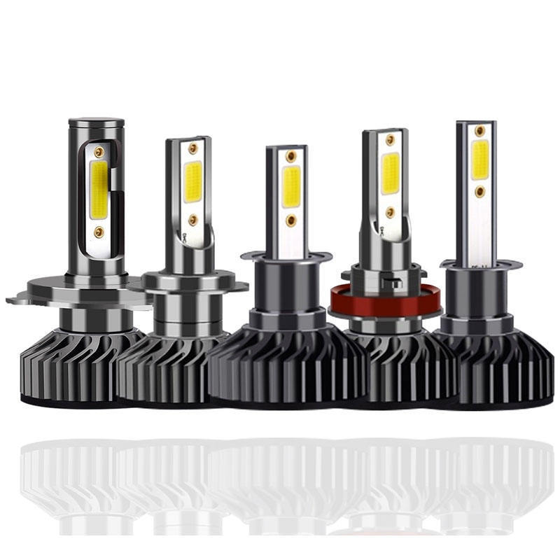 Fortek H7 Auto led Head Bulbs Headlight COB Chips Super bright H11/H7 3500Lm 18W Car LED Headlight 9005 9006