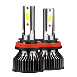 Fortek H7 Auto led Head Bulbs Headlight COB Chips Super bright H11/H7 3500Lm 18W Car LED Headlight 9005 9006