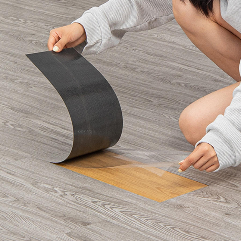 Low Price Waterproof Peel and Stick Tiles Floor Vinyl LVT Self Adhesive PVC Plastic Floor