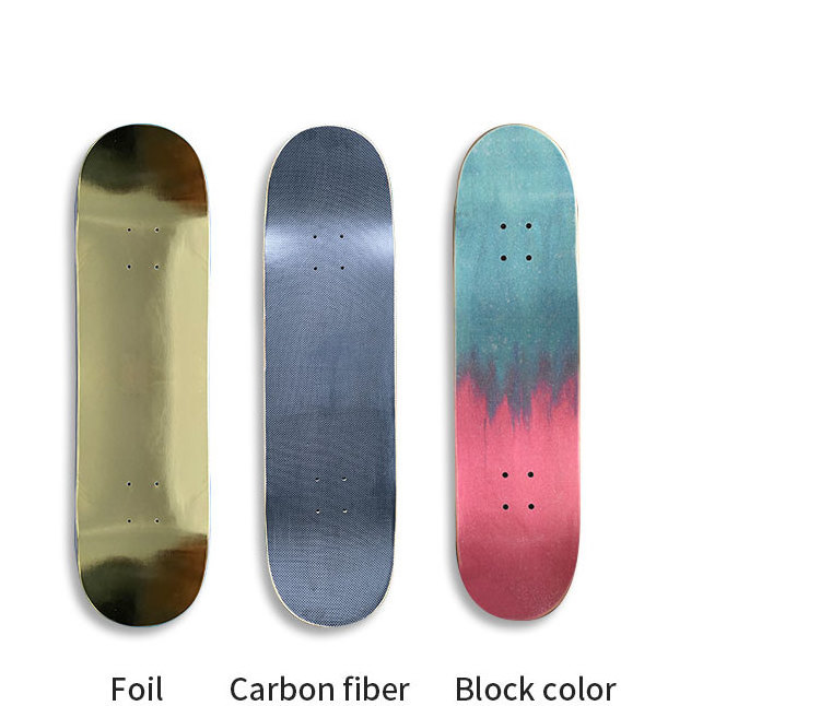 Foxen   manufacturer  Skateboards 7 Layers Skate Board Decks 100% Canadian Maple Blank custom Skateboard Deck