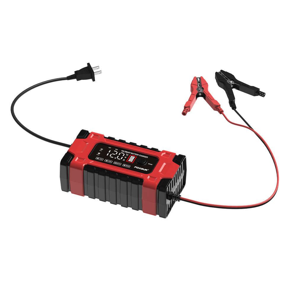 New Arrival Battery Pulse Charger 12V 10A Motorcycle Car Pulse Repair Trickle Charger