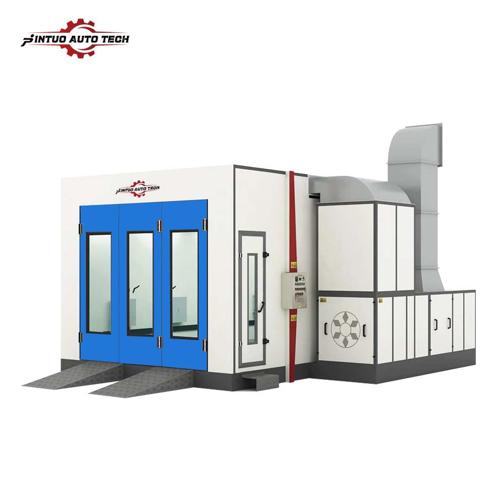 Jintuo Customized Color 15KW Eps Or Rock Wool Wall Panel Diesel Heating Spray Paint Booth For Cars for Painting