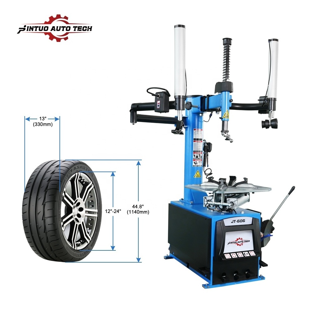 Jintuo Swing Arm manual tyre changing machine/tractor tire changer/tyre changer and balancer package