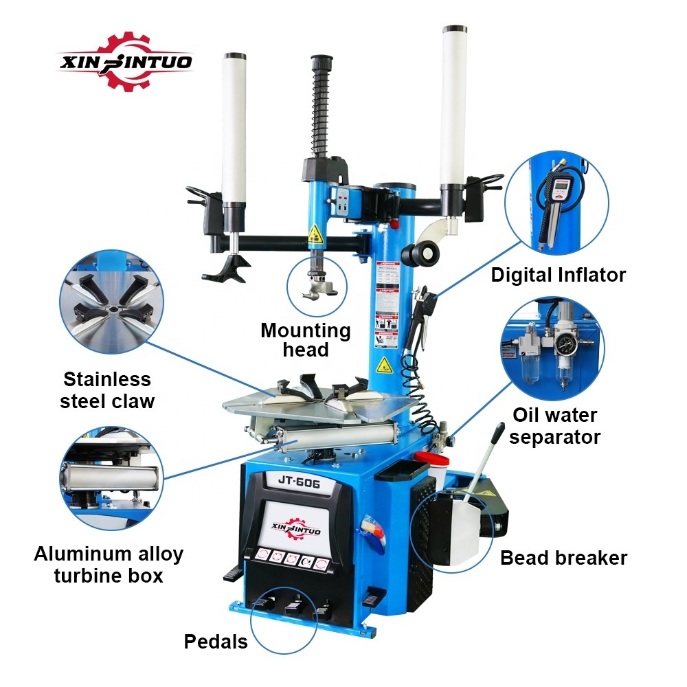 Xinjintuo New used 22.5 electric mobile automatic Car tyre changing equipment Tire Changers and Wheel Balancing Machine Combo