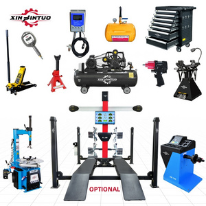 Xinjintuo four positioning 3d wheel alignment Swing Arm car Wheel Balancer Tyre changing equipment Tire Changer machine Combo