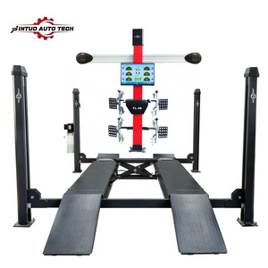 Jintuo A full set of 4 post car lift four-wheel positioning machine Tire 3D Wheel Alignment Equipment combo