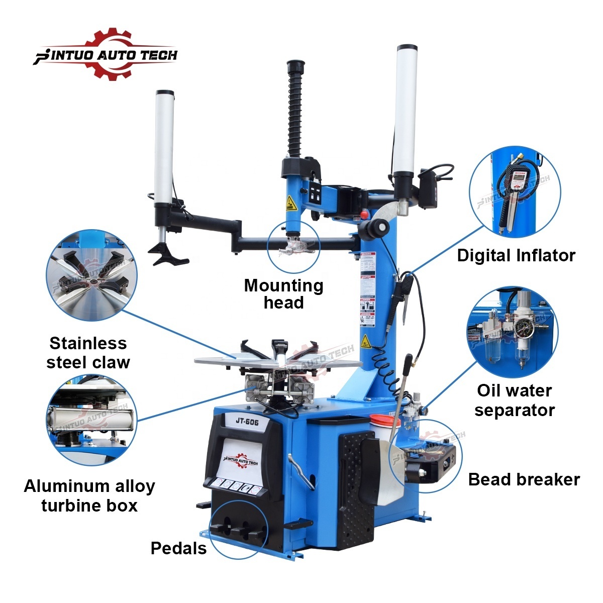 Jintuo Excellent and High Quality Automatic touchless Tire Changer