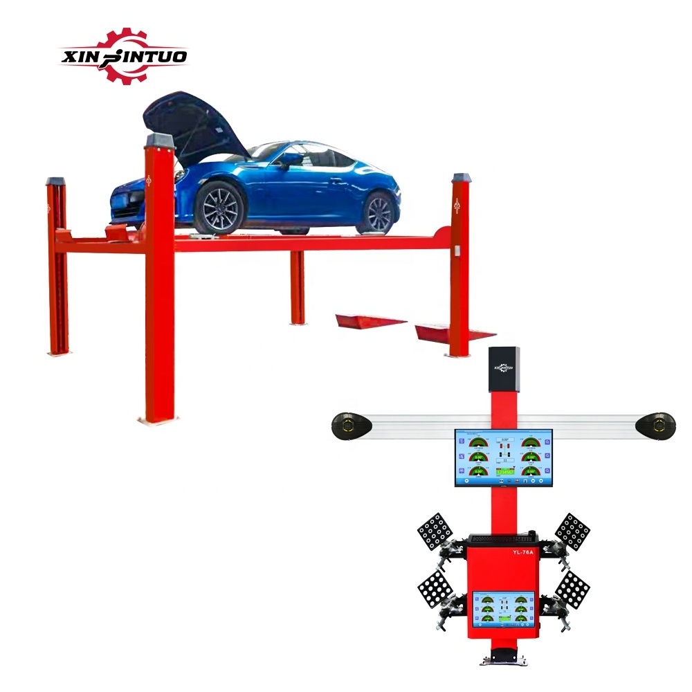 Xinjintuo car tire fitment and wheel alignment advanced price wheel alignment tool lift tire machine of tires