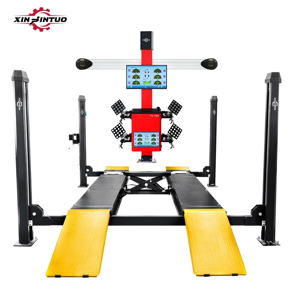 Xinjintuo car tire fitment and wheel alignment advanced price wheel alignment tool lift tire machine of tires