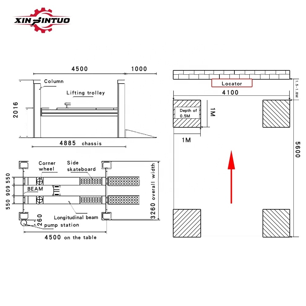 Xinjintuo car tire fitment and wheel alignment advanced price wheel alignment tool lift tire machine of tires