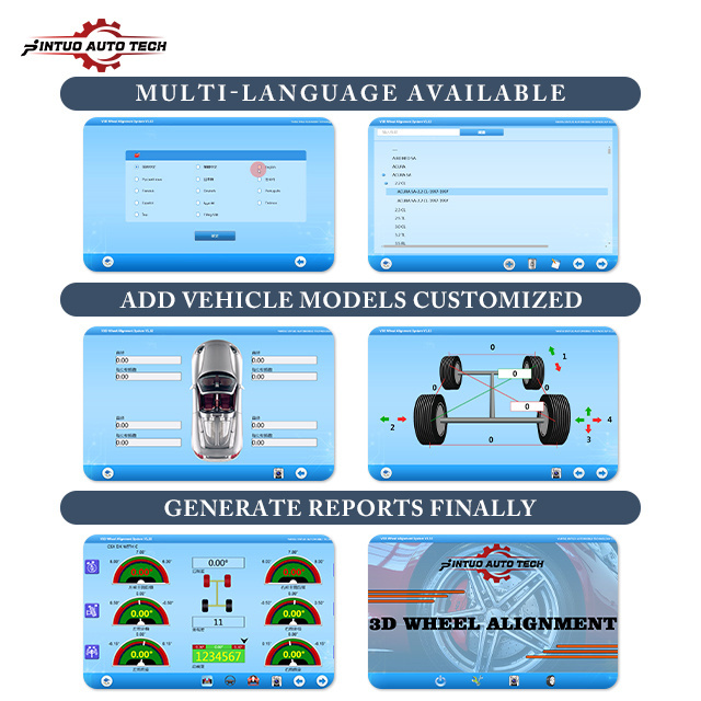 Jintuo Europe 3D wheel alignment car inspection equipment 3d used wheel alignment machine for sale