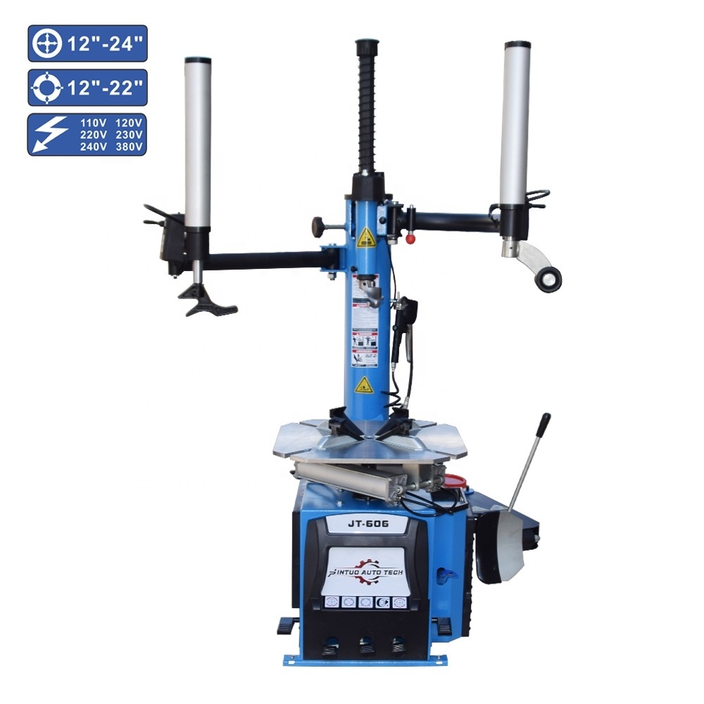 2019 New Design Swing Arm Electric/Pneumatic Wheel Clamp Tire Changer with Bead Blaster