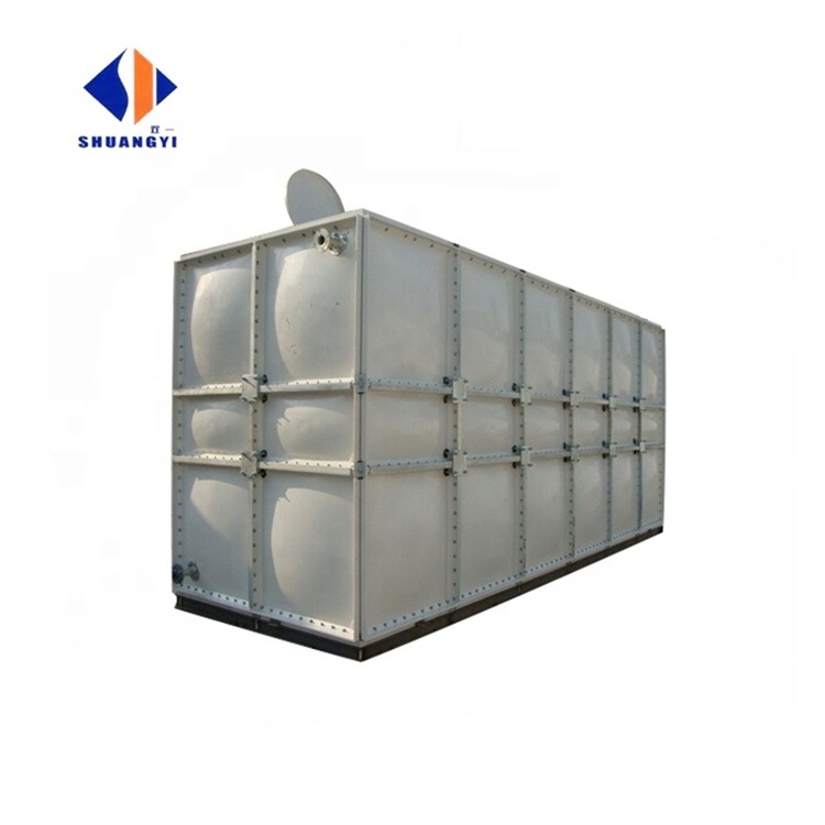 Grp Panel Tanks Large Volume Grp Modular Panel Water Tank Plc Cube Reservoir Water Tank For Fire Fighting