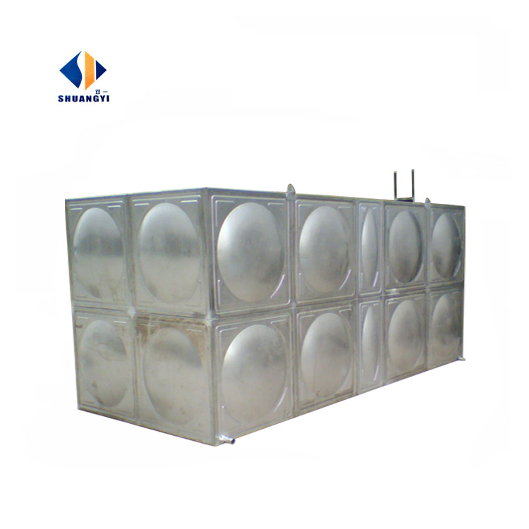 Hot sale SS304 Stainless steel  FRP Panel Tank rain water storage tank for water treatment