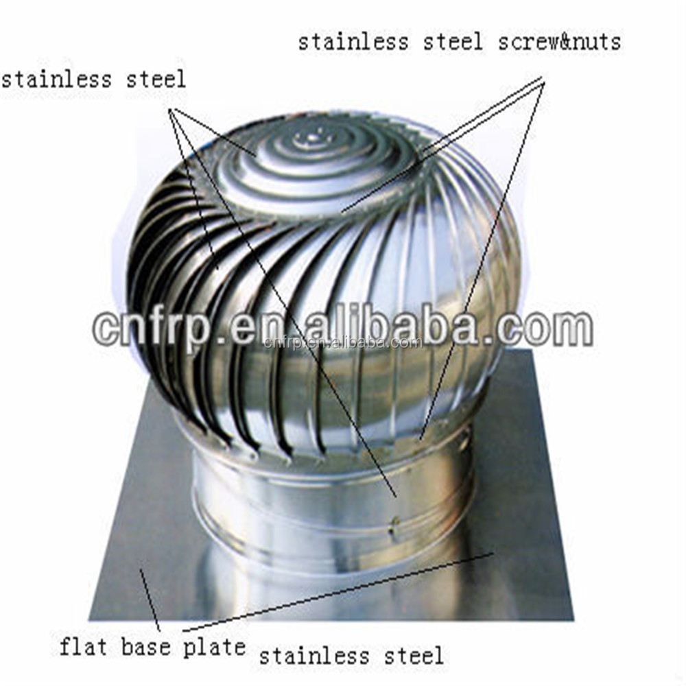 Wind Turbine Ventilators Stainless Steel Air Turbine Fan