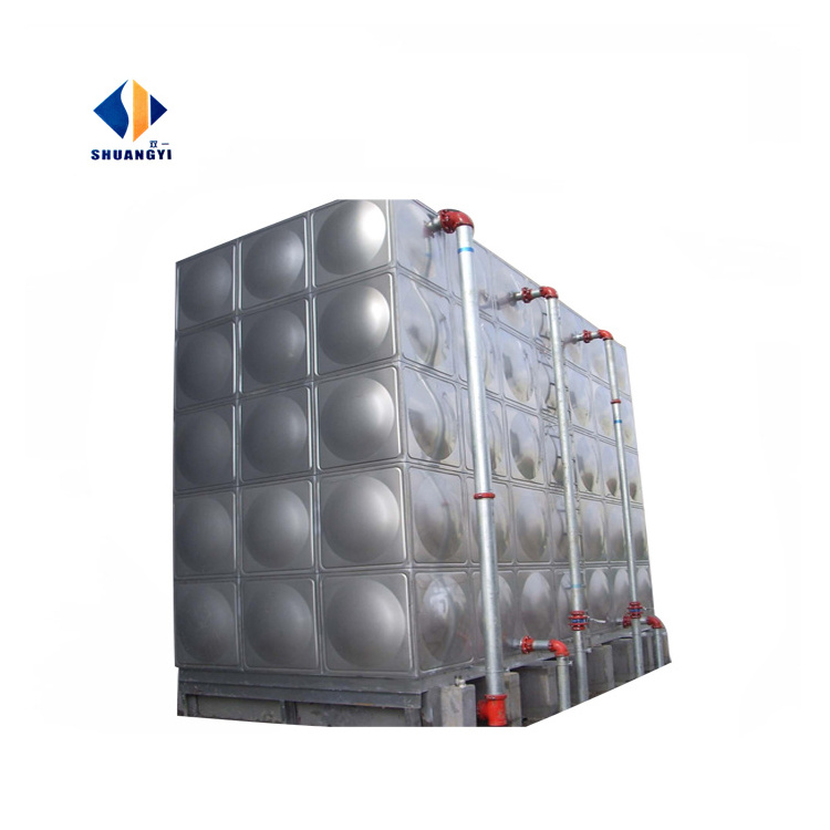 Hot sale SS304 Stainless steel  FRP Panel Tank rain water storage tank for water treatment