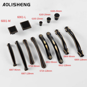 AOLISHENG Furniture Closet Door Handles Knobs Brass Kitchen Cabinet  Hardware Handle