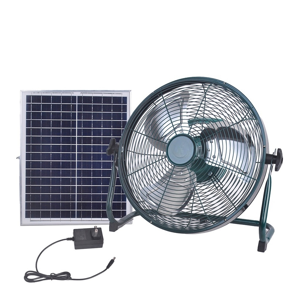 Made in China wholesale solar powered 14inch 15W solar attic solar fan with solar panel and battery