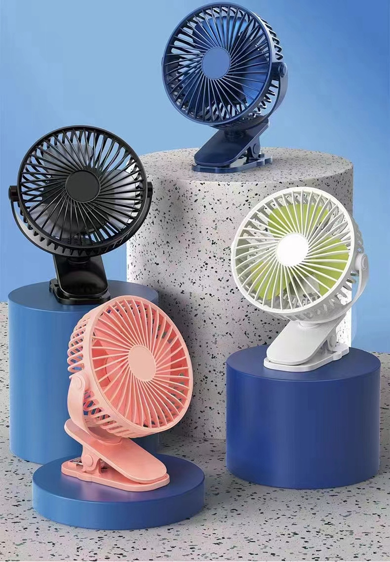 Vehicle Power Supply Air Cooling Fan Battery Plastic Three usb Table Portable rechargeable mini fan