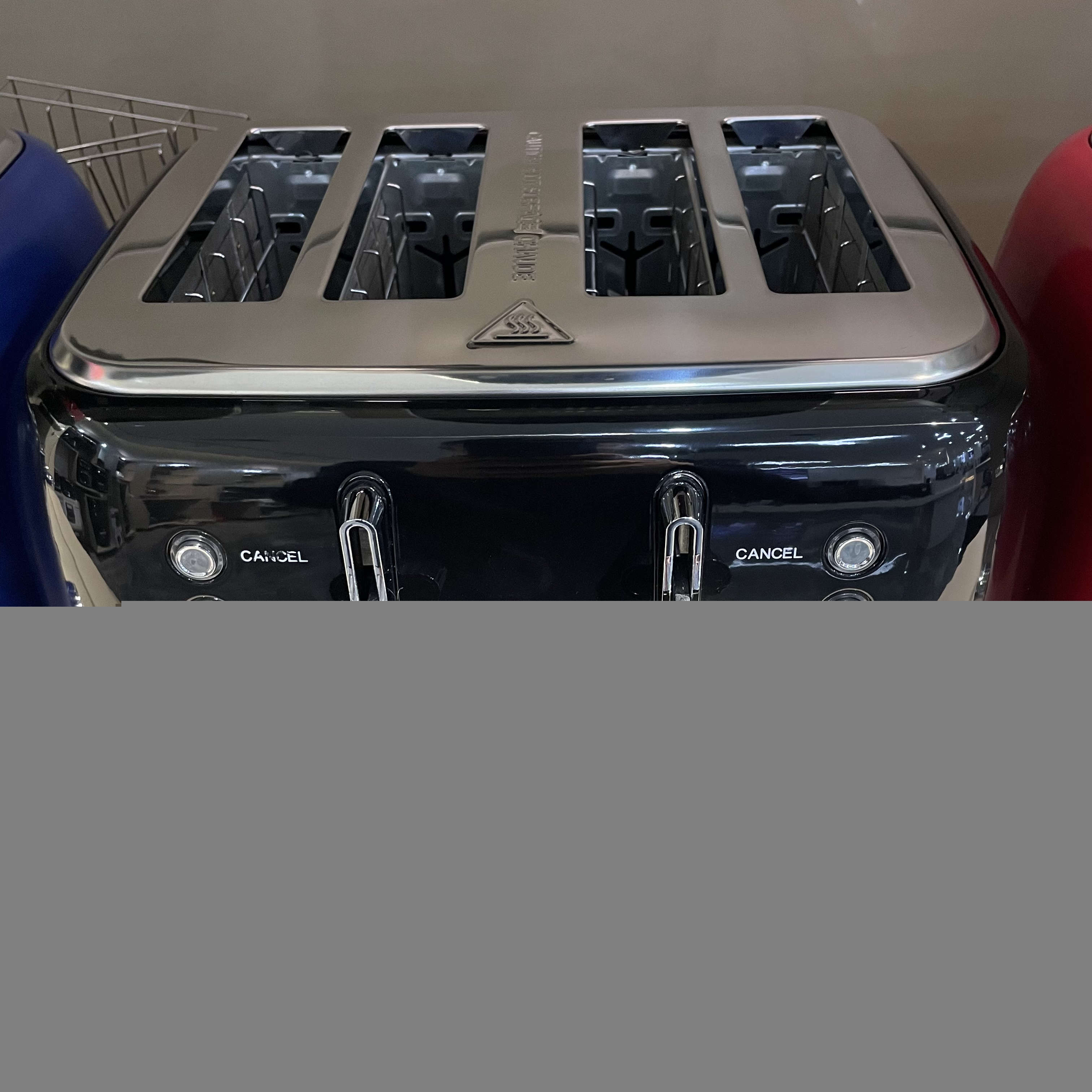 Retro 4 Slices Bread Toaster 6 Degree Browning Setting Stainless Steel with Spray Painting Tostadoras