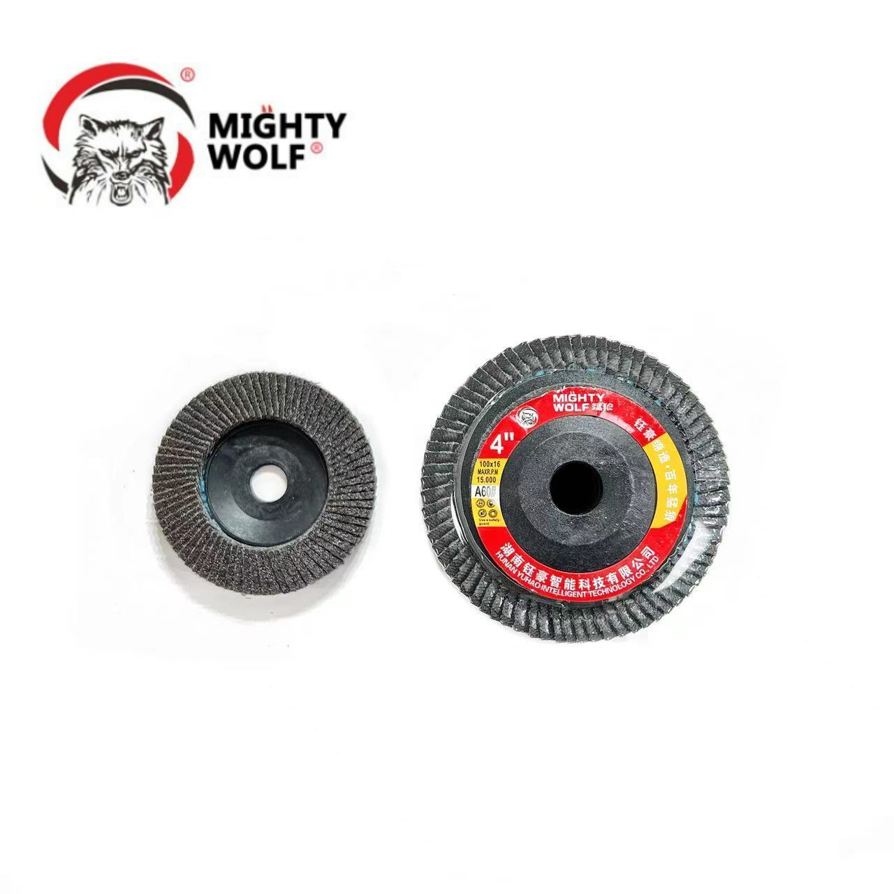 High Quality Mighty Wolf Flexible Cutting Disc Grinding Wheel Angle Grinder Flap Disc