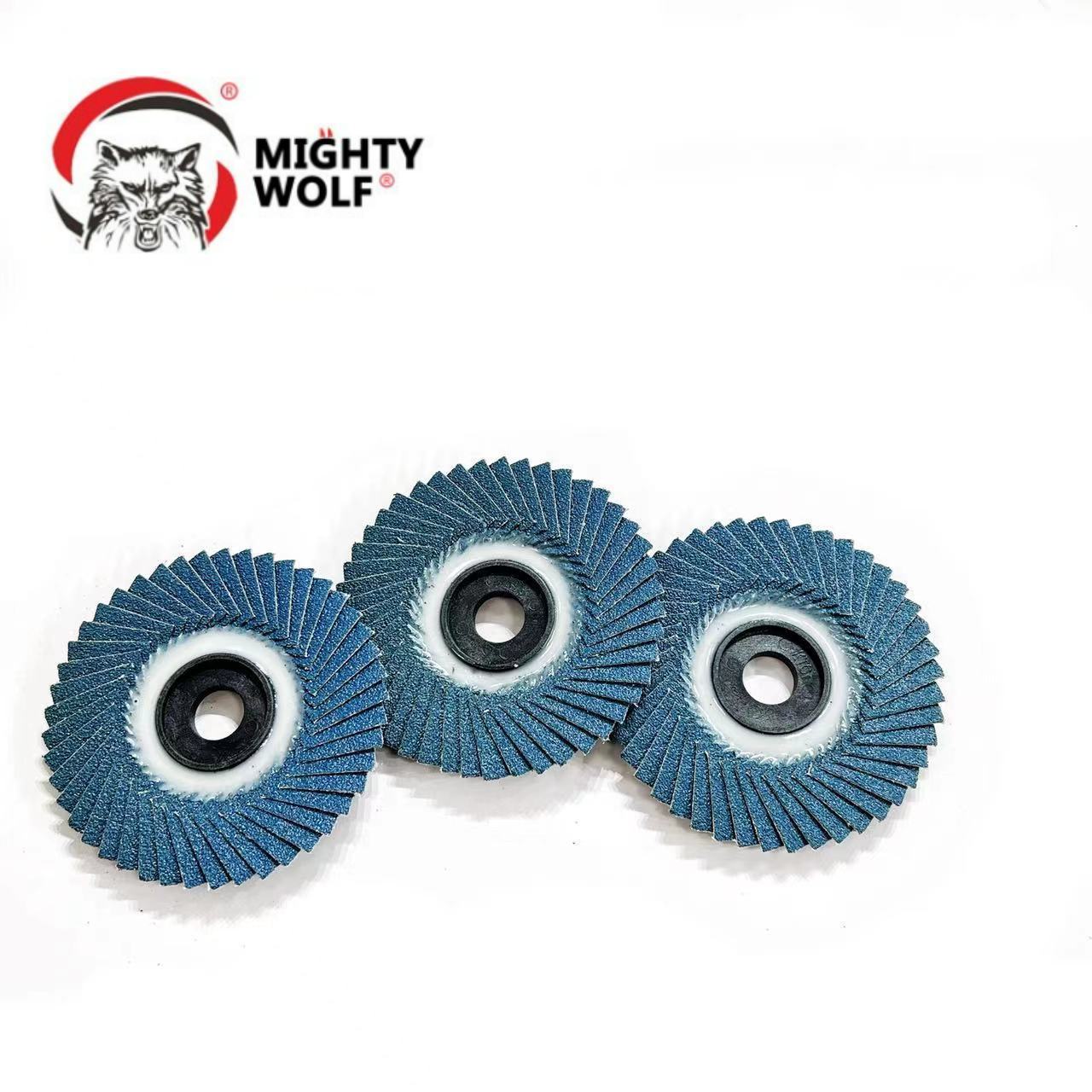 High Quality Mighty Wolf Grinding Wheel  Flexible Cutting Disc Angle Grinder Flap Disc