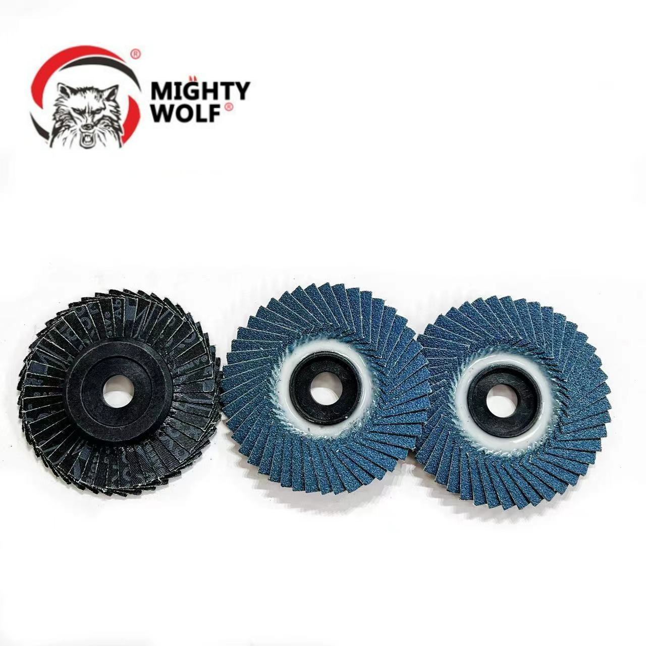 High Quality Mighty Wolf Flexible Cutting Disc Grinding Wheel Angle Grinder Flap Disc