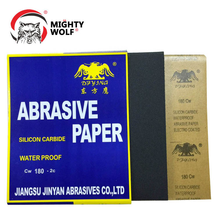 China manufacture east eagle gxk51 Abrasive Waterproof deerfos Sanding Paper sheet for Wood