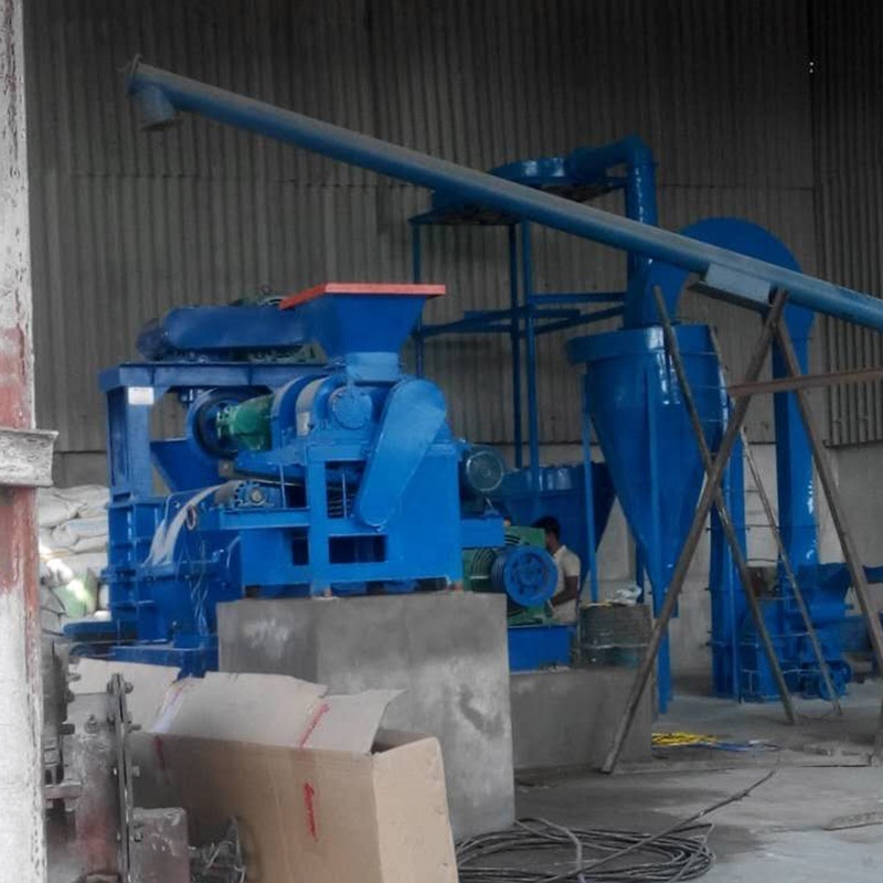 High efficiency roller press mineral powder charcoal coal dust briquette machine with factory price for BBQ price list