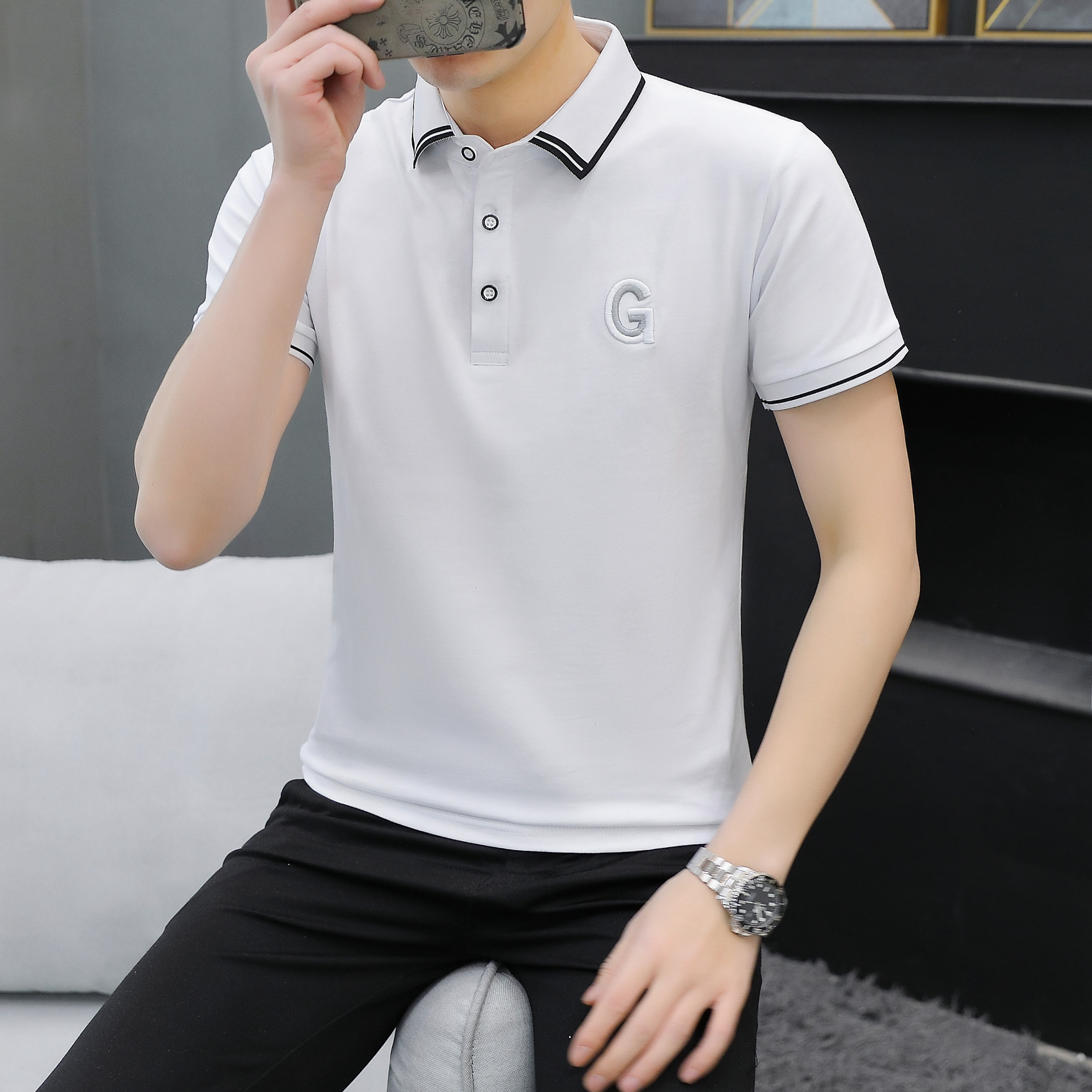 Custom Design Your Own Brand Polo Shirt Short Sleeve Men's Polyester Fit  Mens Golf Polo T-shirt Shirts