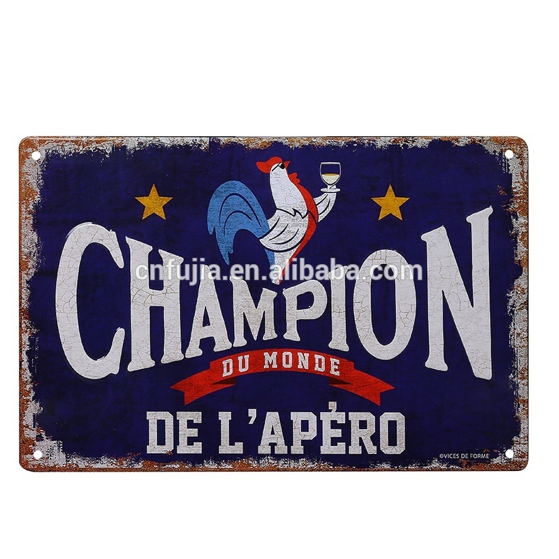 wholesale retro vintage beer metal tin plaque sign, tin board, metal tin plate