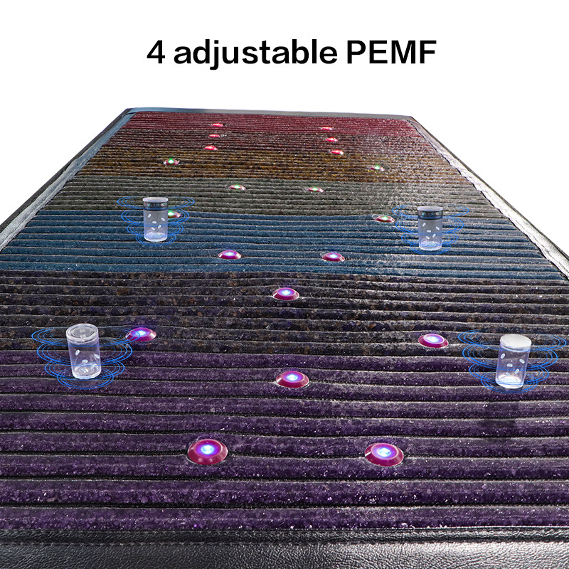 2024 New arrivals Product PEMF Magnetic Therapy Device Amethyst Crystal Infrared Chakra Mats