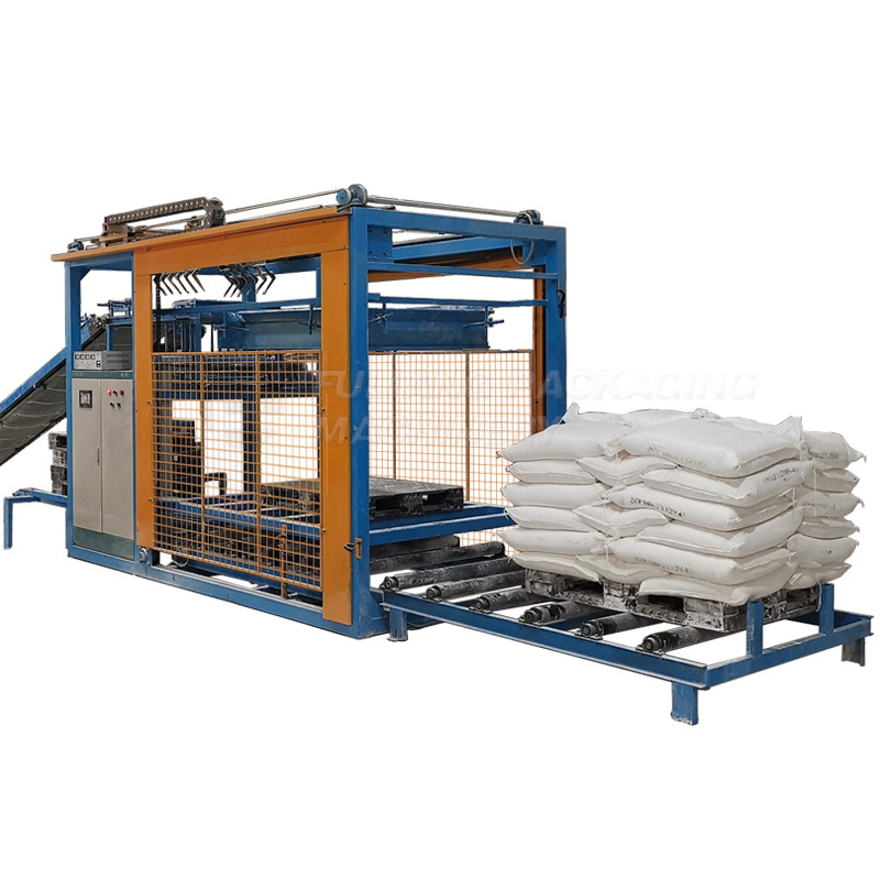 New automatic palletizer machine for stacking 20-50kg bags in pallet