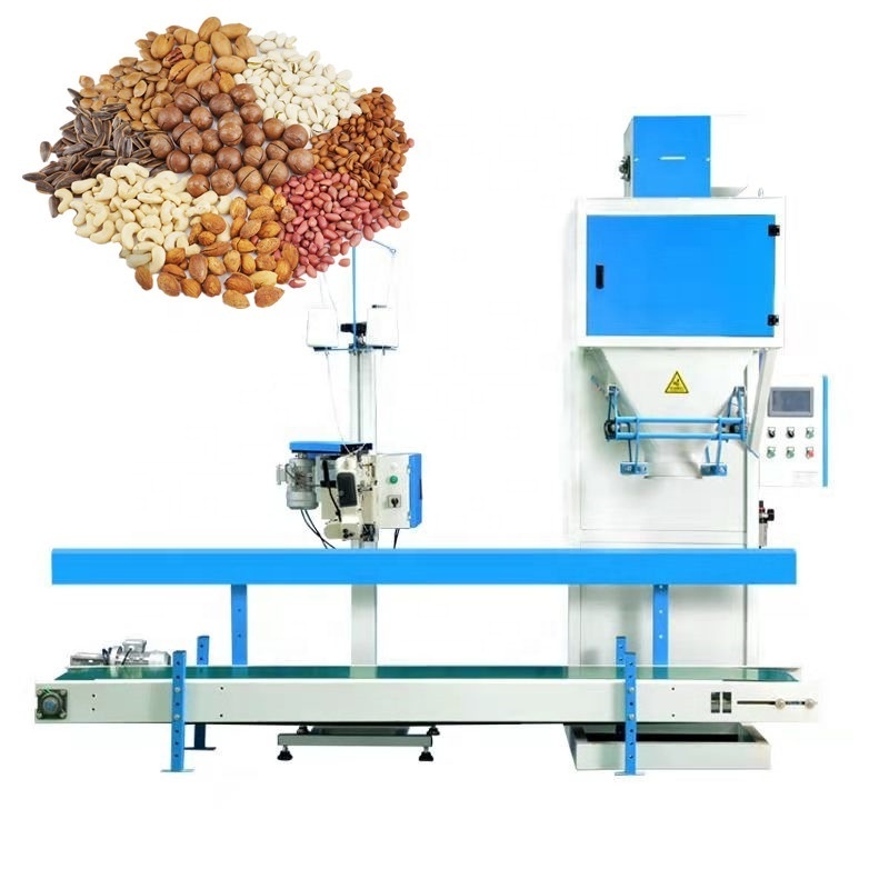 High speed 5kg 10kg 15kg 25kg 50kg Cereals Beans Wheat Rice Seeds nut weighing packaging machine