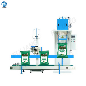 Single And Double Bucket 25kg 50kg Feed Bagging Automatic Pouch Packing Machine For Fertilizer Packaging Machine