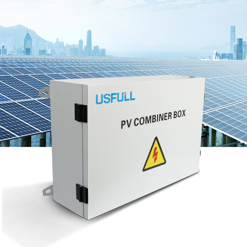 USFULL Solar PV Combiner Box DC Combination Lock Box 2 4 6 8 12 strings