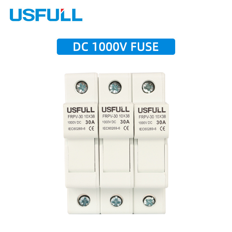 USFULL DC 1000V 15A 10*38 solar fuse link gPV fuse switch