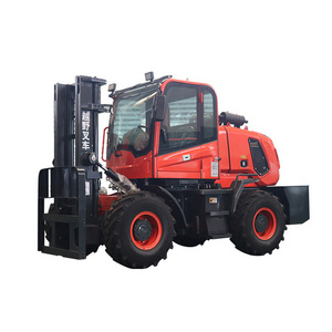 High Quality 1.5Ton 3.5Ton 5Ton 6 Ton 8Ton 4X4 4Wd Diesel Outdoor All Rough Terrain 3 Stage Mast Off Road Forklift for sale