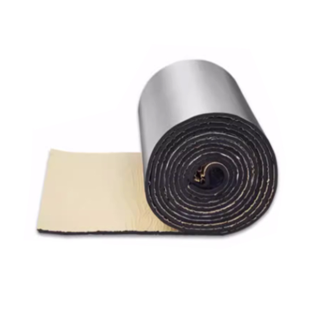 Funas nbr  nitrile rubber insulation sheet roll 5mm 10mm self adhesive rubber sheet for wall heat insulation material