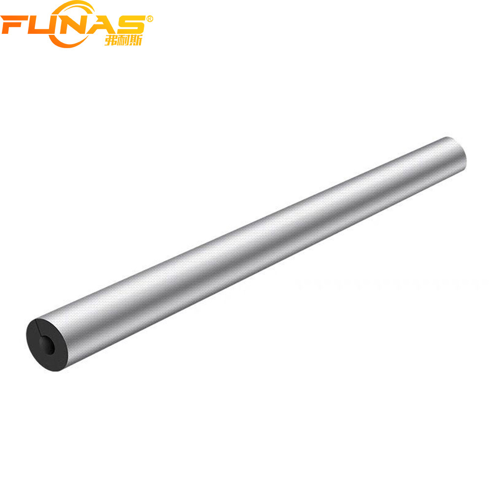 Funas Flex NBR Elastomeric Insulation Rubber Foam Tube with Aluminum Foil