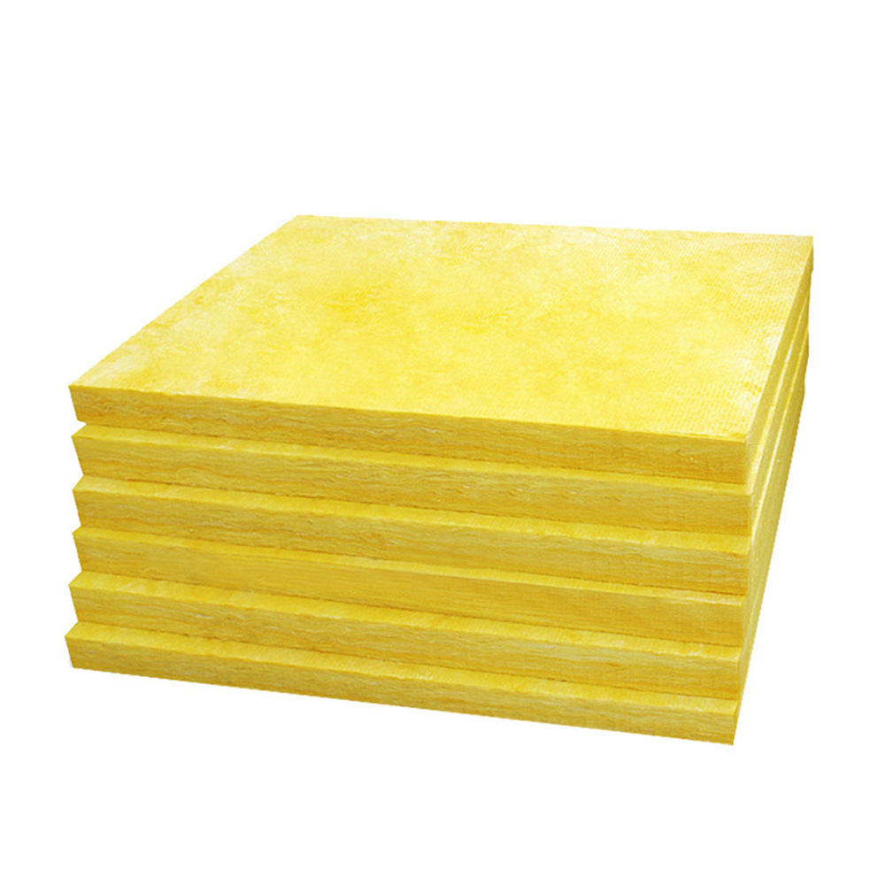 100kg/m3 Density Excellent Thermal Insulation Fireproof Performance Wall Thermal Insulation Glass Wool Board Panel