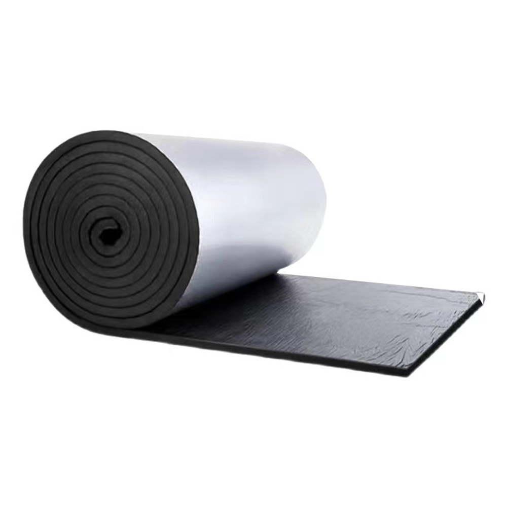 Funas nbr  nitrile rubber insulation sheet roll 5mm 10mm self adhesive rubber sheet for wall heat insulation material